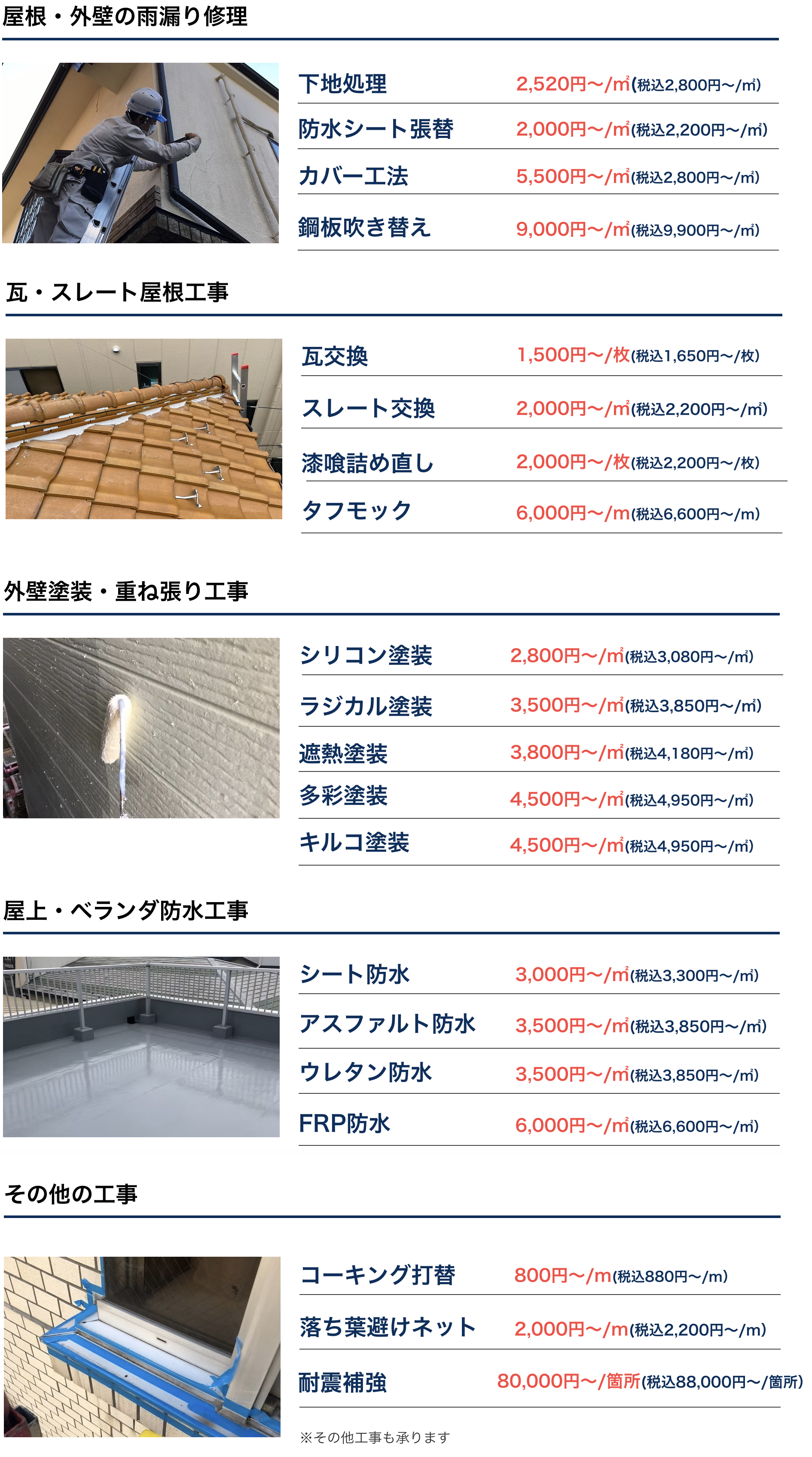 雨漏りを迅速解決