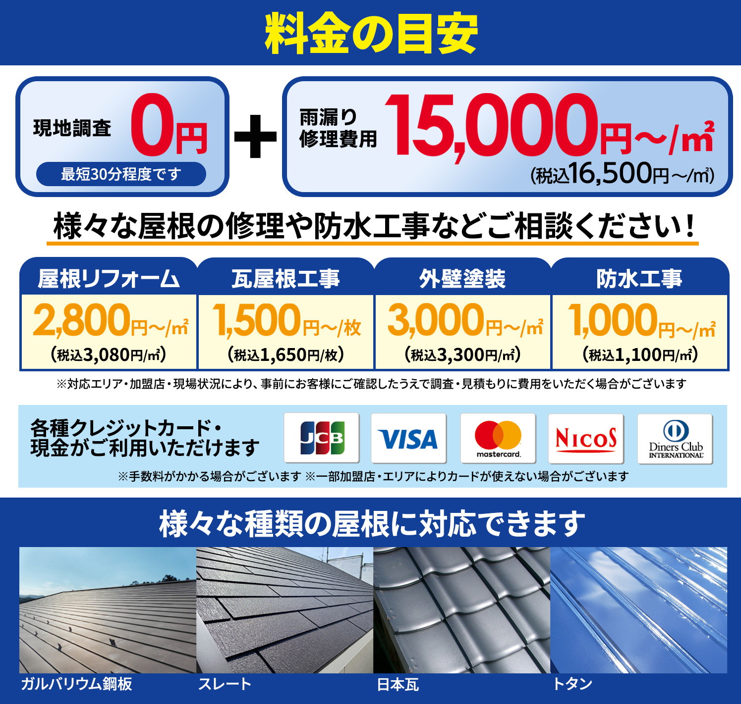 雨漏りを迅速解決