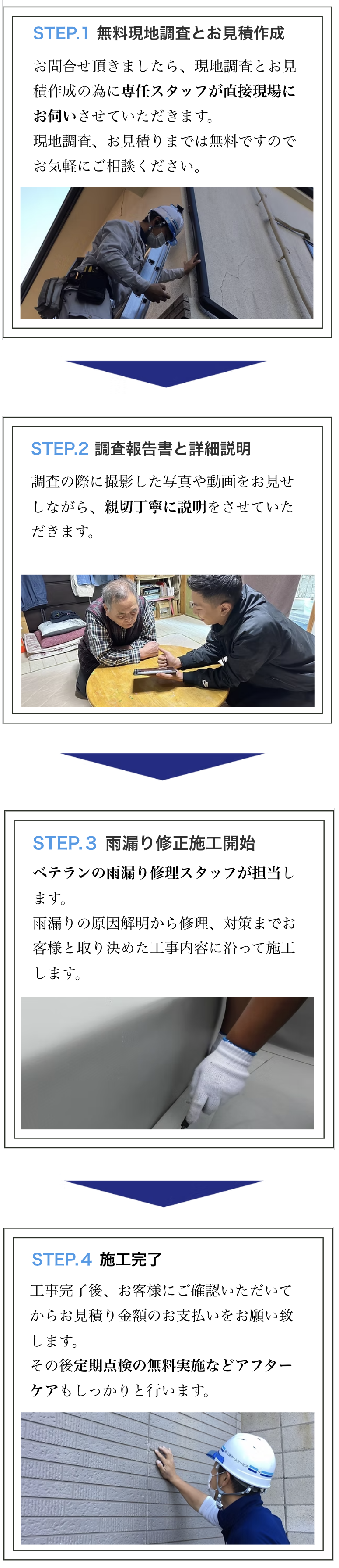 雨漏りを迅速解決